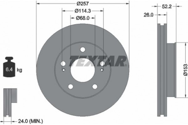 Textar Δισκόπλακα - 92074800