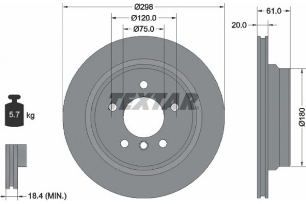 Textar Δισκόπλακα - 92075103