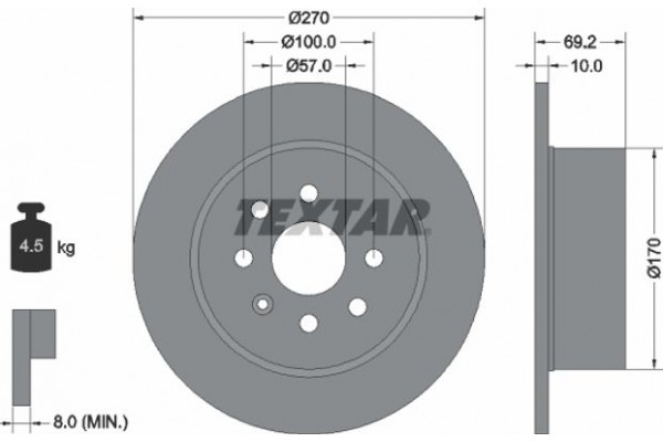 Textar Δισκόπλακα - 92075503