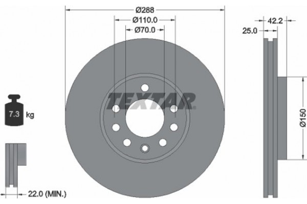 Textar Δισκόπλακα - 92075603