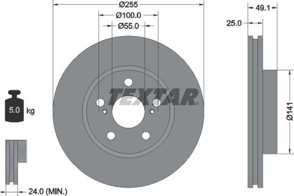 Textar Δισκόπλακα - 92077400