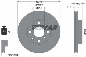 Textar Δισκόπλακα - 92077800