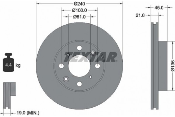 Textar Δισκόπλακα - 92077800