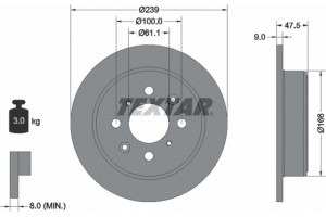 Textar Δισκόπλακα - 92077903