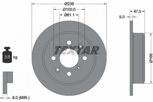 Textar Δισκόπλακα - 92077903