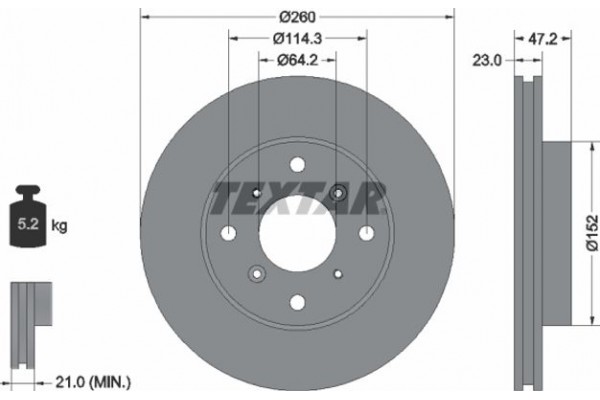 Textar Δισκόπλακα - 92078200