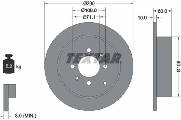 Textar Δισκόπλακα - 92080703