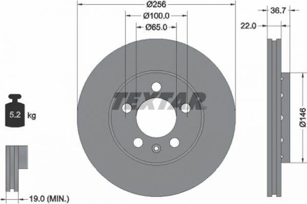 Textar Δισκόπλακα - 92082205