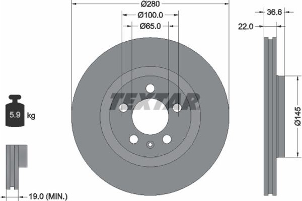 Textar Δισκόπλακα - 92082305