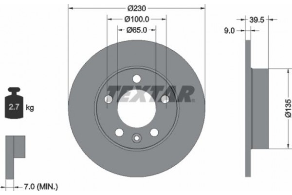 Textar Δισκόπλακα - 92082503