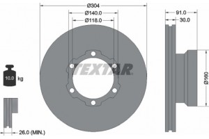 Textar Δισκόπλακα - 93087400