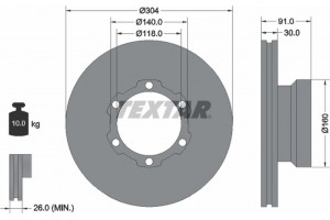 Textar Δισκόπλακα - 93087400
