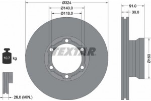 Textar Δισκόπλακα - 93087600