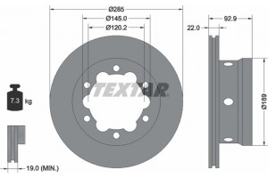 Textar Δισκόπλακα - 92089803