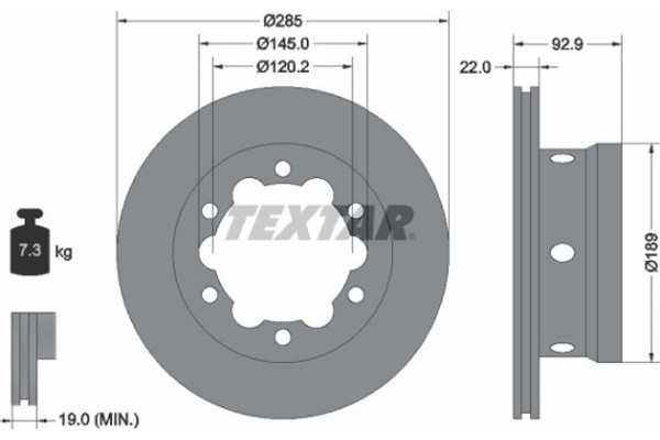 Textar Δισκόπλακα - 92089803