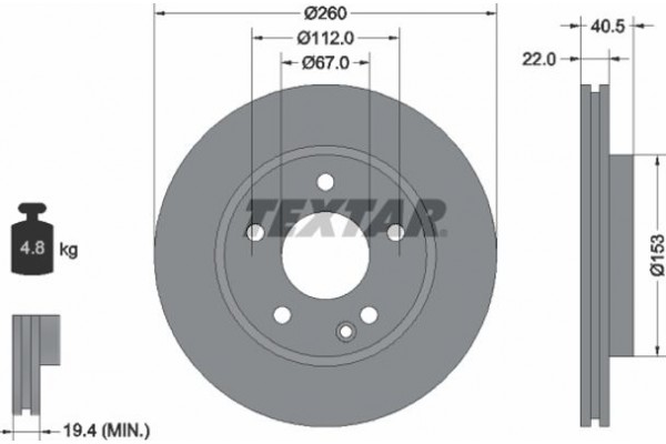 Textar Δισκόπλακα - 92091303