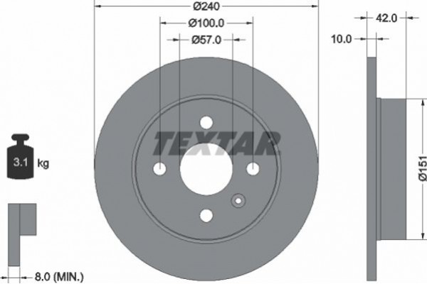 Textar Δισκόπλακα - 92092003