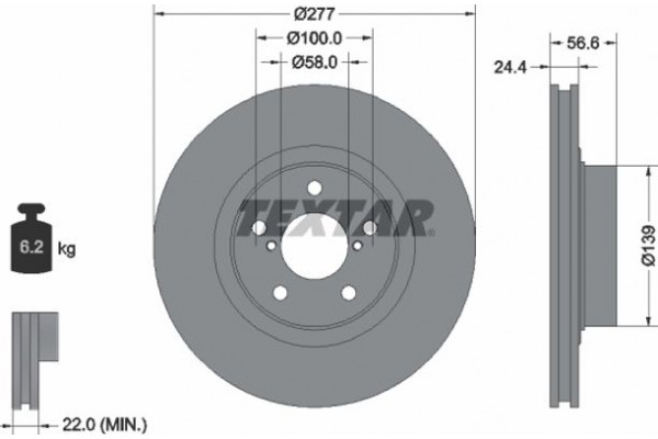 Textar Δισκόπλακα - 92094603