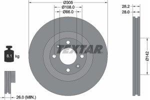 Textar Δισκόπλακα - 92097103