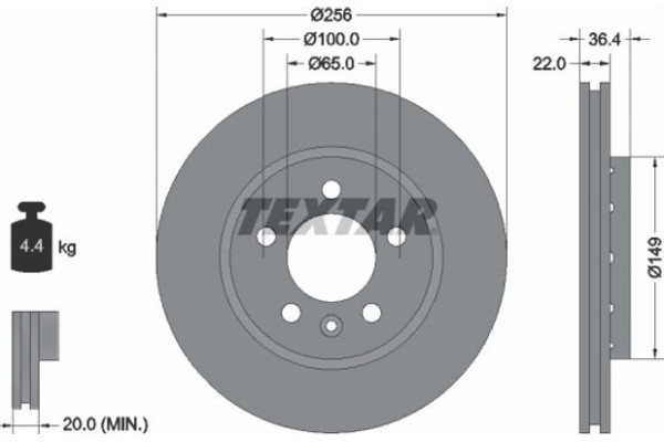 Textar Δισκόπλακα - 92098603