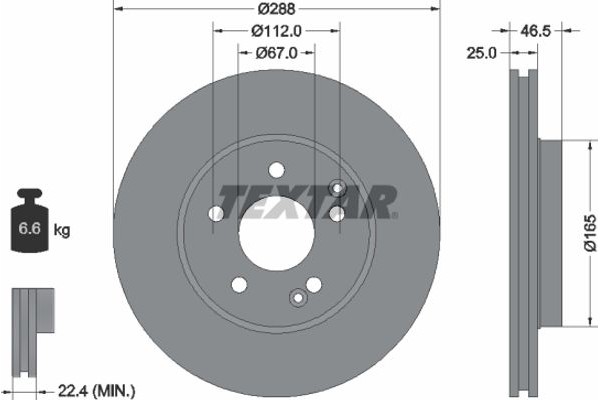 Textar Δισκόπλακα - 92105905