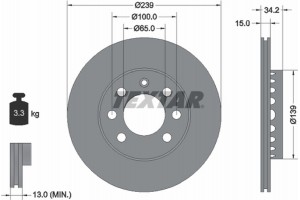 Textar Δισκόπλακα - 92106403