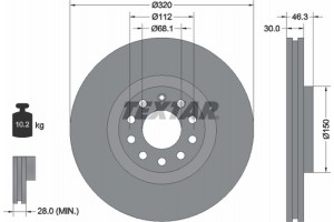 Textar Δισκόπλακα - 92106705