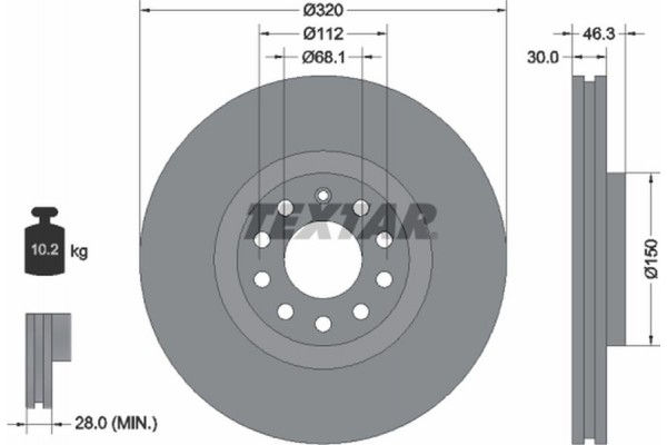 Textar Δισκόπλακα - 92106705