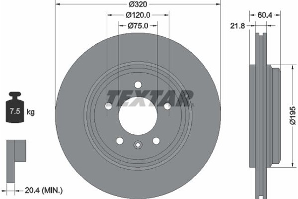 Textar Δισκόπλακα - 92107003