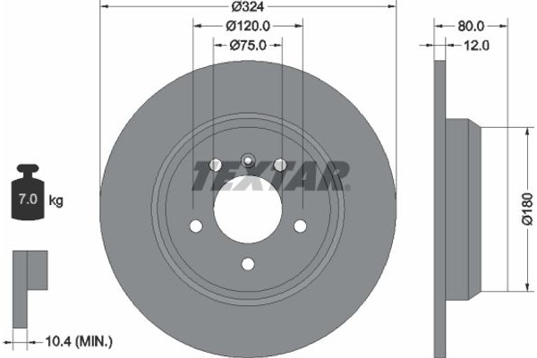 Textar Δισκόπλακα - 92107403