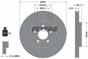 Textar Δισκόπλακα - 92108505