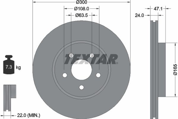 Textar Δισκόπλακα - 92109605