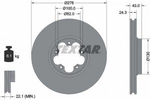 Textar Δισκόπλακα - 92110003