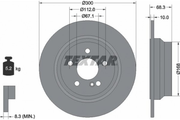 Textar Δισκόπλακα - 92115405