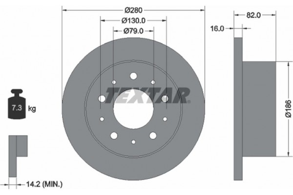 Textar Δισκόπλακα - 92116203 Textar Δισκόπλακα - 92116203