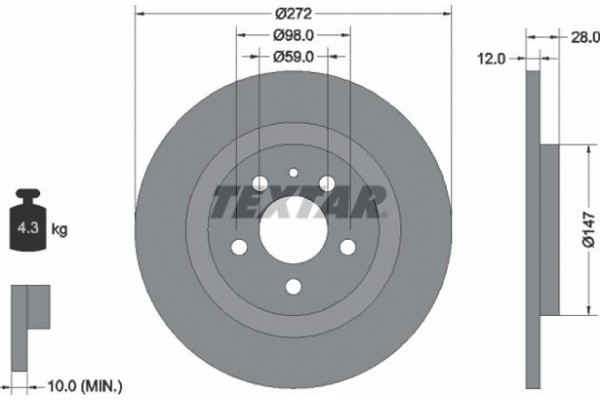 Textar Δισκόπλακα - 92118203