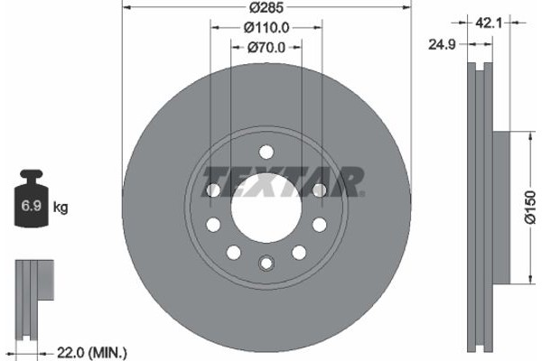 Textar Δισκόπλακα - 92118703