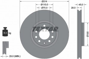 Textar Δισκόπλακα - 92118803
