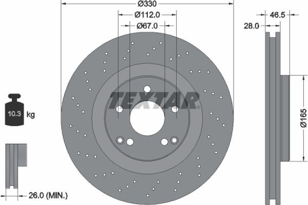 Textar Δισκόπλακα - 92119805