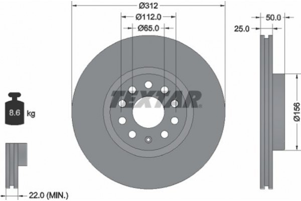 Textar Δισκόπλακα - 92120505