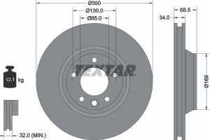Textar Δισκόπλακα - 92121805