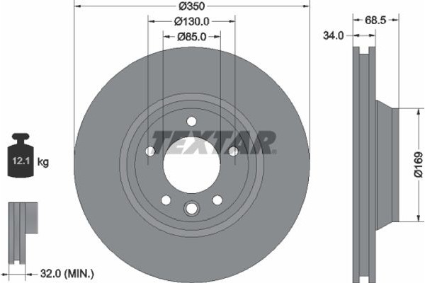 Textar Δισκόπλακα - 92121805