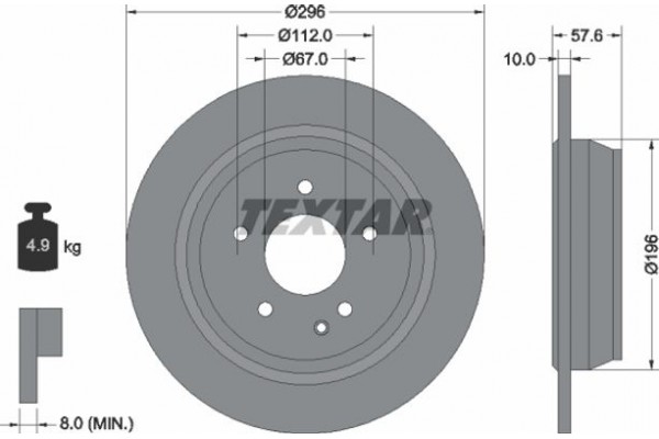 Textar Δισκόπλακα - 93123503