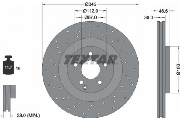 Textar Δισκόπλακα - 92123703