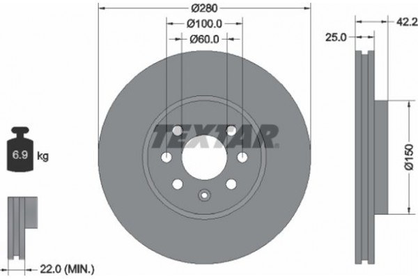 Textar Δισκόπλακα - 92124603