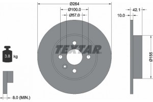 Textar Δισκόπλακα - 92124703