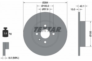 Textar Δισκόπλακα - 92124703