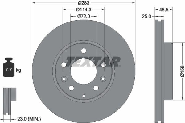 Textar Δισκόπλακα - 92125503