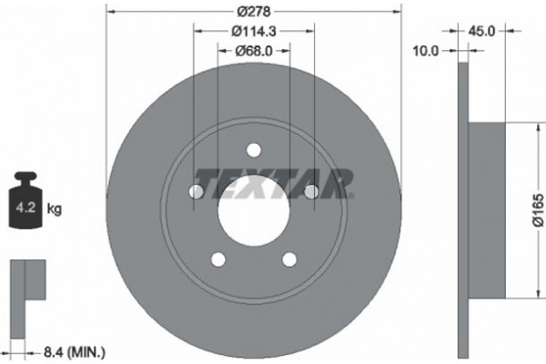 Textar Δισκόπλακα - 92125703