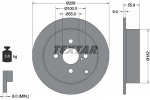 Textar Δισκόπλακα - 92126103